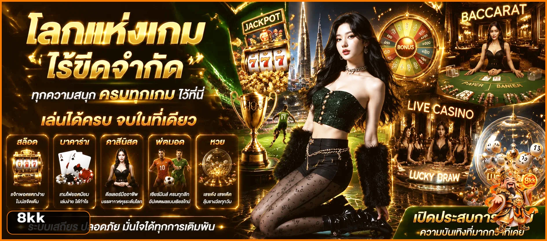 คาสิโนสด 8kk กับมาสคอตเกมสีส้มทอง